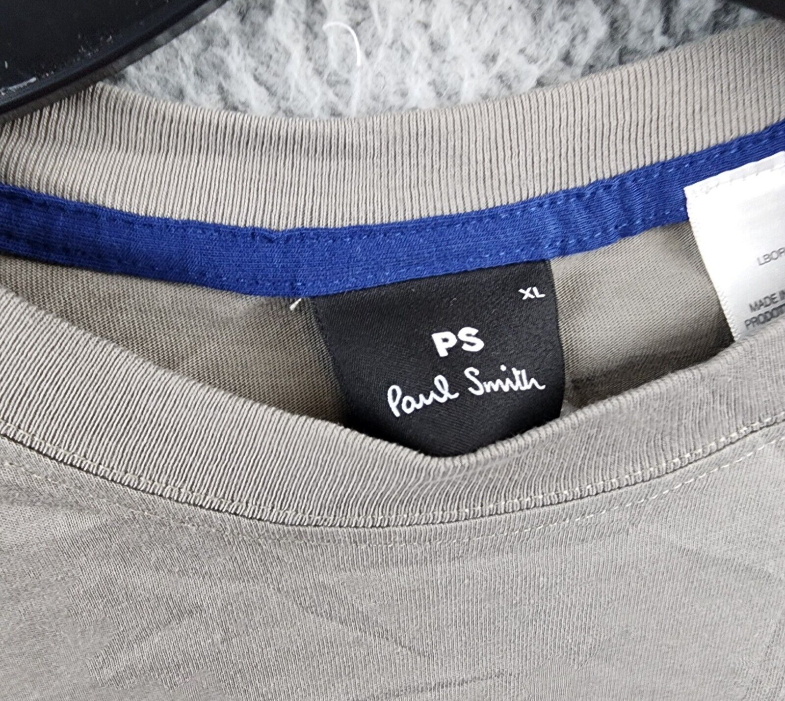 PS Paul Smith Slim Fit Rabbit Print Tee Men's XL Gray Crew Neck Short Sleeve~ - Picture 6 of 15