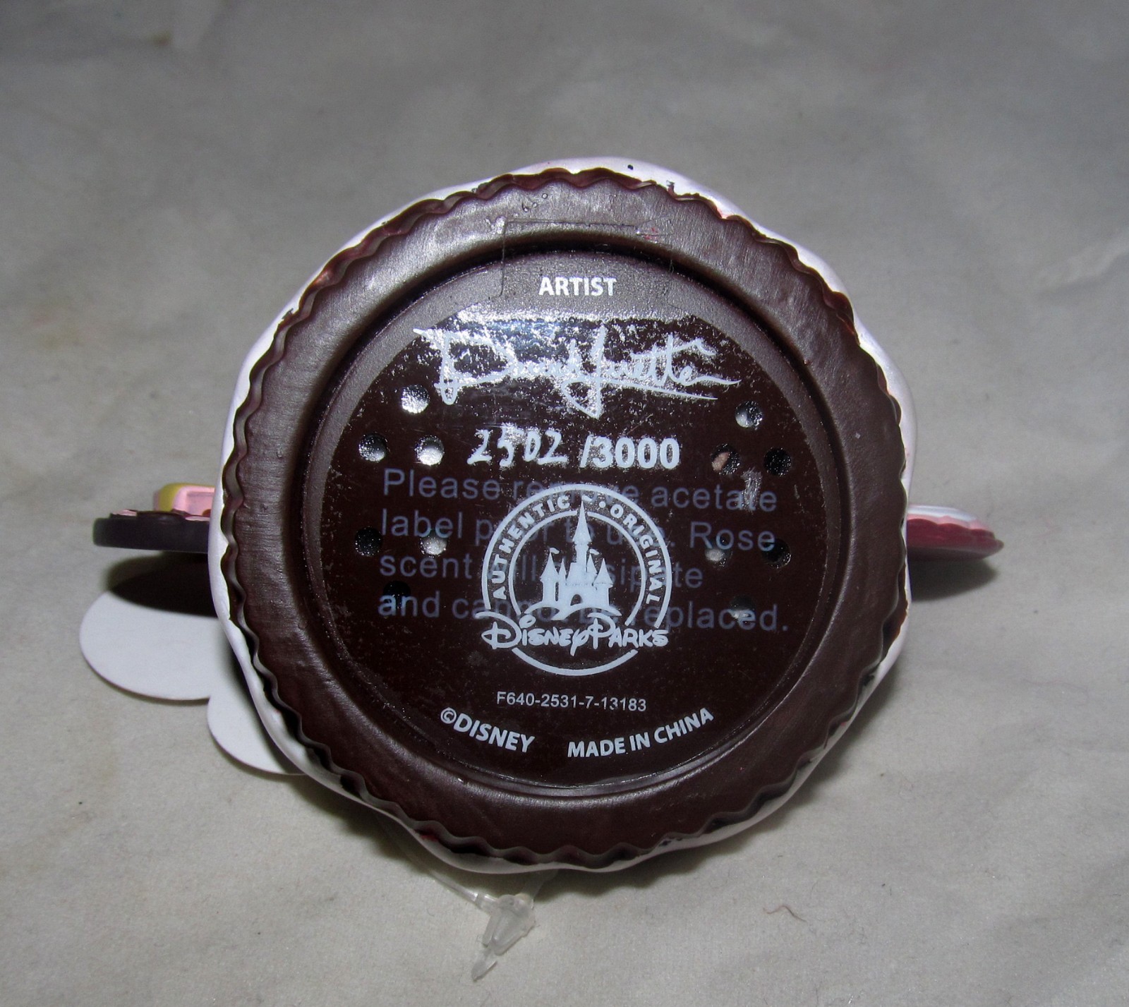 Disney Mickey Mouse Ears Hat Heart Valentine Christmas Ornament Theme Parks