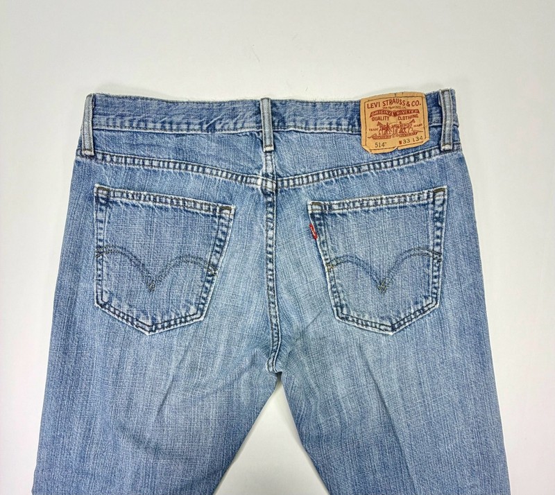 Levi's 514 Slim Straight Jeans Men's Size 33x34 (27)