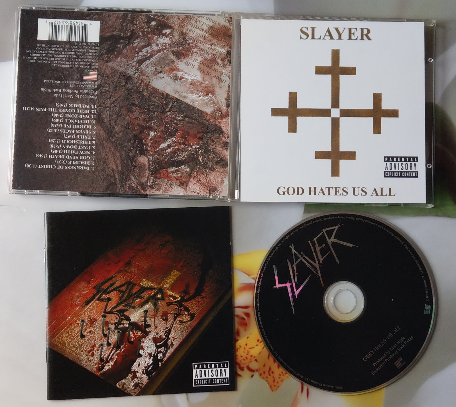 Slayer GOD HATES US ALL サイン入りCD Slayer GOD HATES US ALL サイン入りCD