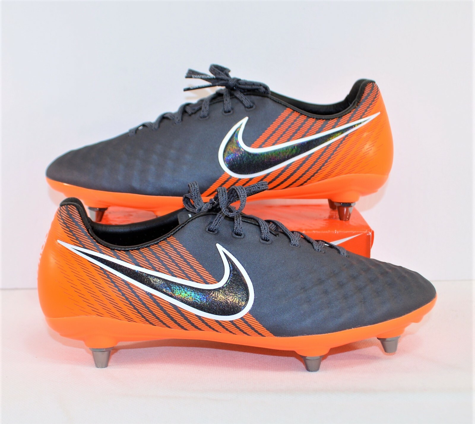 Nike Magista Obra 2 Elite SG ACC Orange & Grey Soccer Cleat Nike Magista Obra 2 Elite SG ACC Orange & Grey Soccer Cleat
