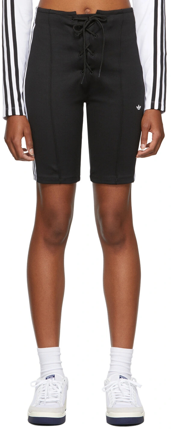 theredthread S lace up shorts black Mサイズ THEREDTHREAD / ザレッドスレッド】S lace up shorts