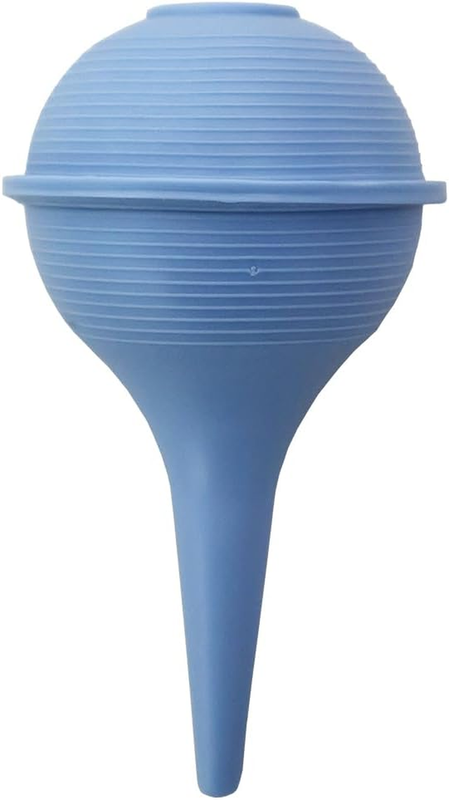 Ear Syringe Suction Bulb and Nasal Aspirator 60Ml PVC Latex Free Sky Blue Steril