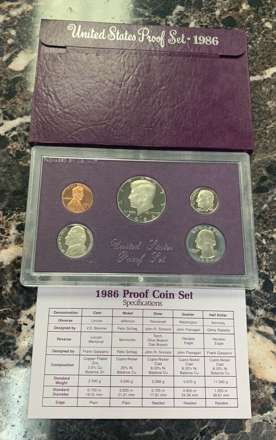 コレクション 1986 United States Proof Coin Set 1986 United States Proof Set | GovMint.com