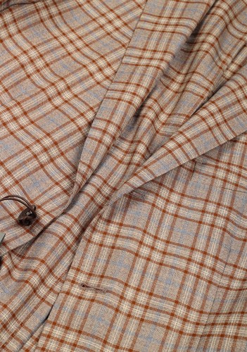 Pre-owned Boglioli K Jacket Brown Checked Suit Size 48 / 38r U.s. With Tags