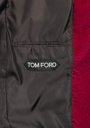 Pre-owned Tom Ford Shelton Velvet Red Tuxedo Dinner Jacket Size 52 It / 42r U.s.