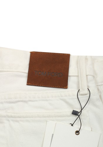 TOM FORD TOM FORD OFF WHITE SLIM FIT JEANS TFD001 SIZE 46 IT / 30 U.S.
