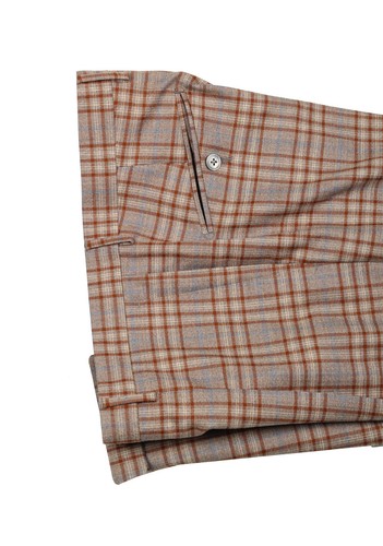 Pre-owned Boglioli K Jacket Brown Checked Suit Size 48 / 38r U.s. With Tags