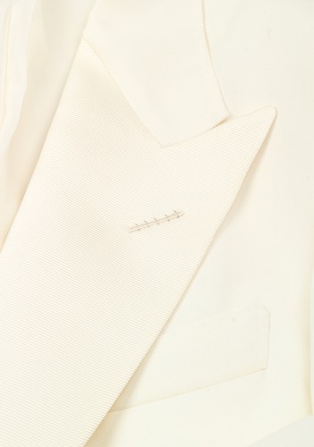 Pre-owned Tom Ford Windsor Ivory Signature Tuxedo Dinner Jacket Size 46 It / 36r U.s. In White