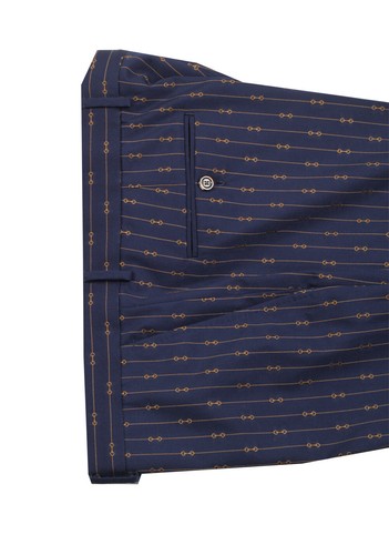 Pre-owned Gucci Blue Striped Signature Suit Size 50 It / 40r U.s. With Tags