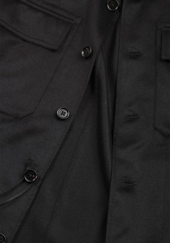 Pre-owned Zegna Black Oasi Cashmere Overshirt Size 56 It / 46r U.s.