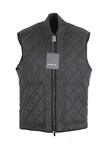 ZEGNA Gray Cashmere 14 Milmil 14 Vest Gilet Size 48 / 38R