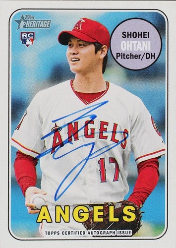 大谷翔平 2018 TOPPS HERITAGE '69 DECKLE 2018 TOPPS HERITAGE 1969 TOPPS DECKLE EDGE HIGH NUMBERS #1