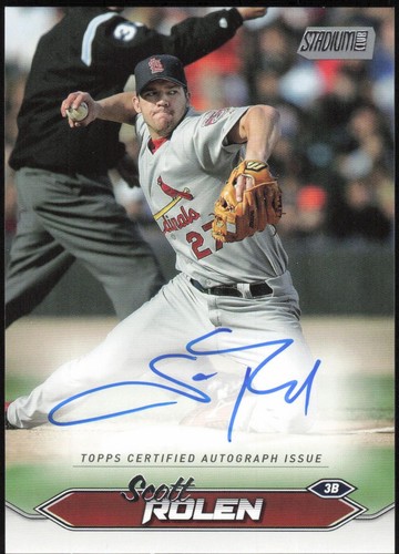 Scott Rolen Auto 2024 Topps Archive 22/44 Signatures 2010