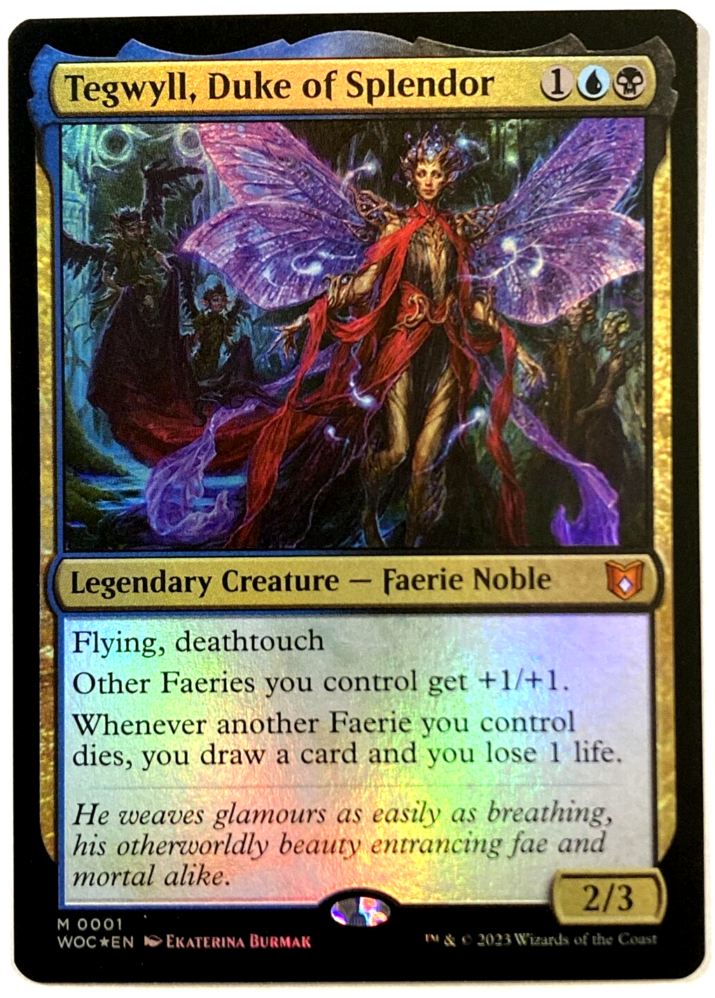 MTG 手甲 英語 Foil MTG Tegwyll, Duke of Splendor *FOIL* Commander: Wilds of
