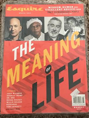 ESQUIRE Magazine 2018 Already in Plastic  BRAND NEW in COLTR. SLEEVE Retails 