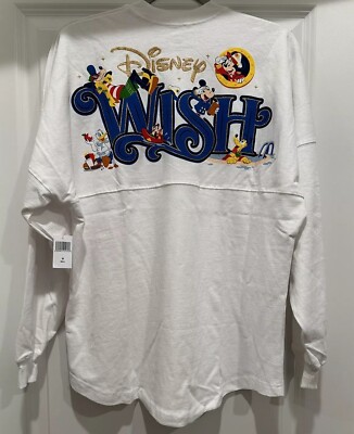 DCL Disney Cruise Line Wish Ship Mickey Minnie Mouse White Spirit Jersey Adult S
