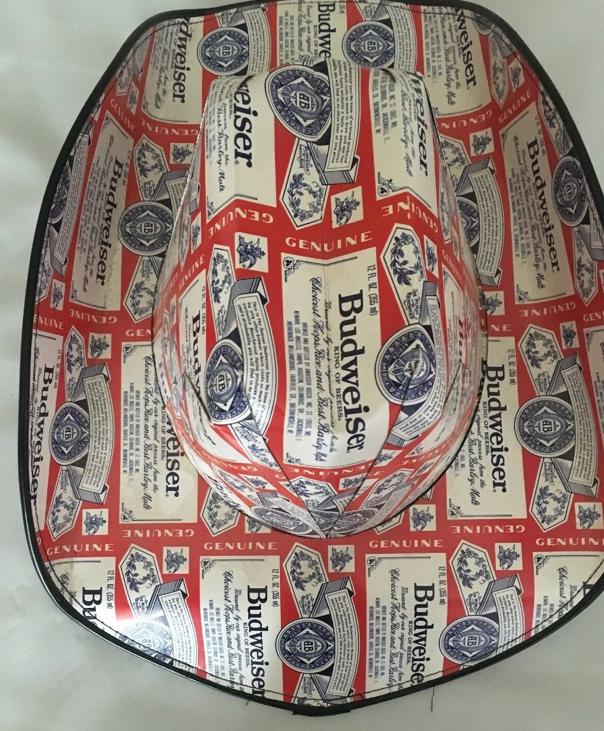 BUDWEISER Beer Box COWBOY HAT (2017) Anheuser Busch ONE SIZE