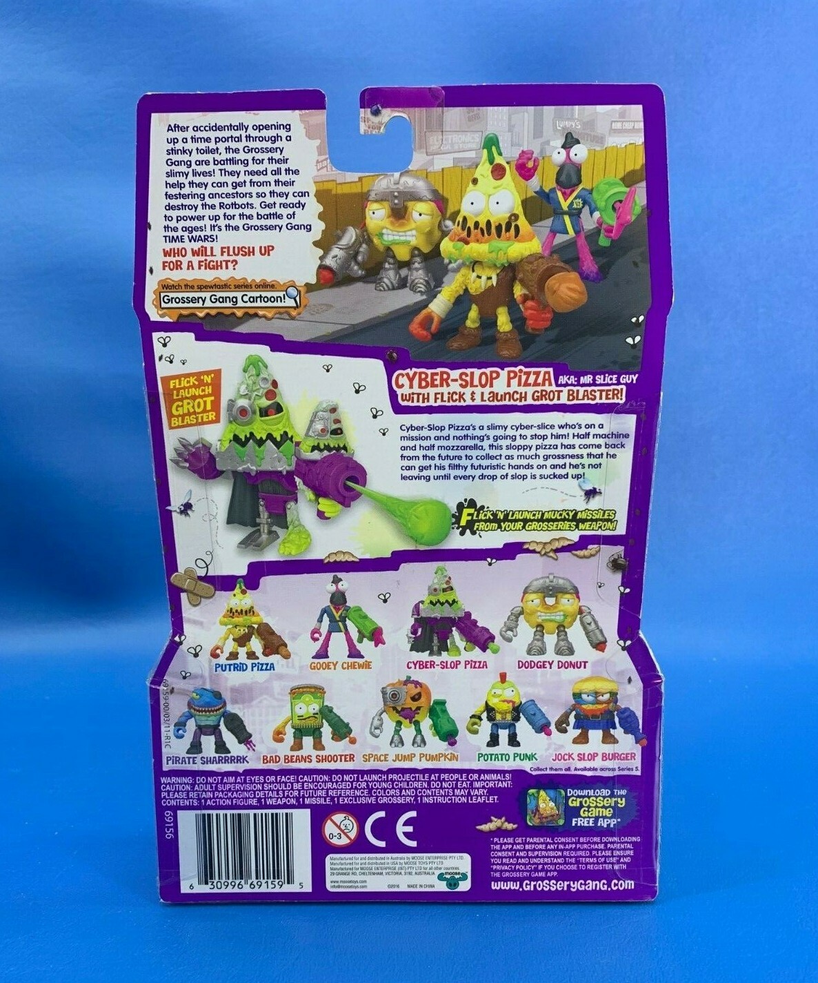 Grossery Gang S5 Action Figurine Cyber Slop Pizza-New Sealed
