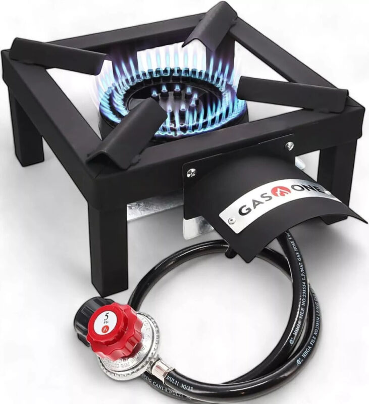 High Pressure Single Propane Burner - Outdoor Cooking with Heat