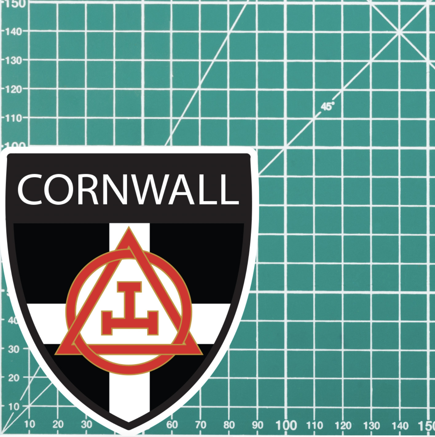 Cornwall Masonic Holy Royal Arch Shield Sticker - Picture 4 of 4