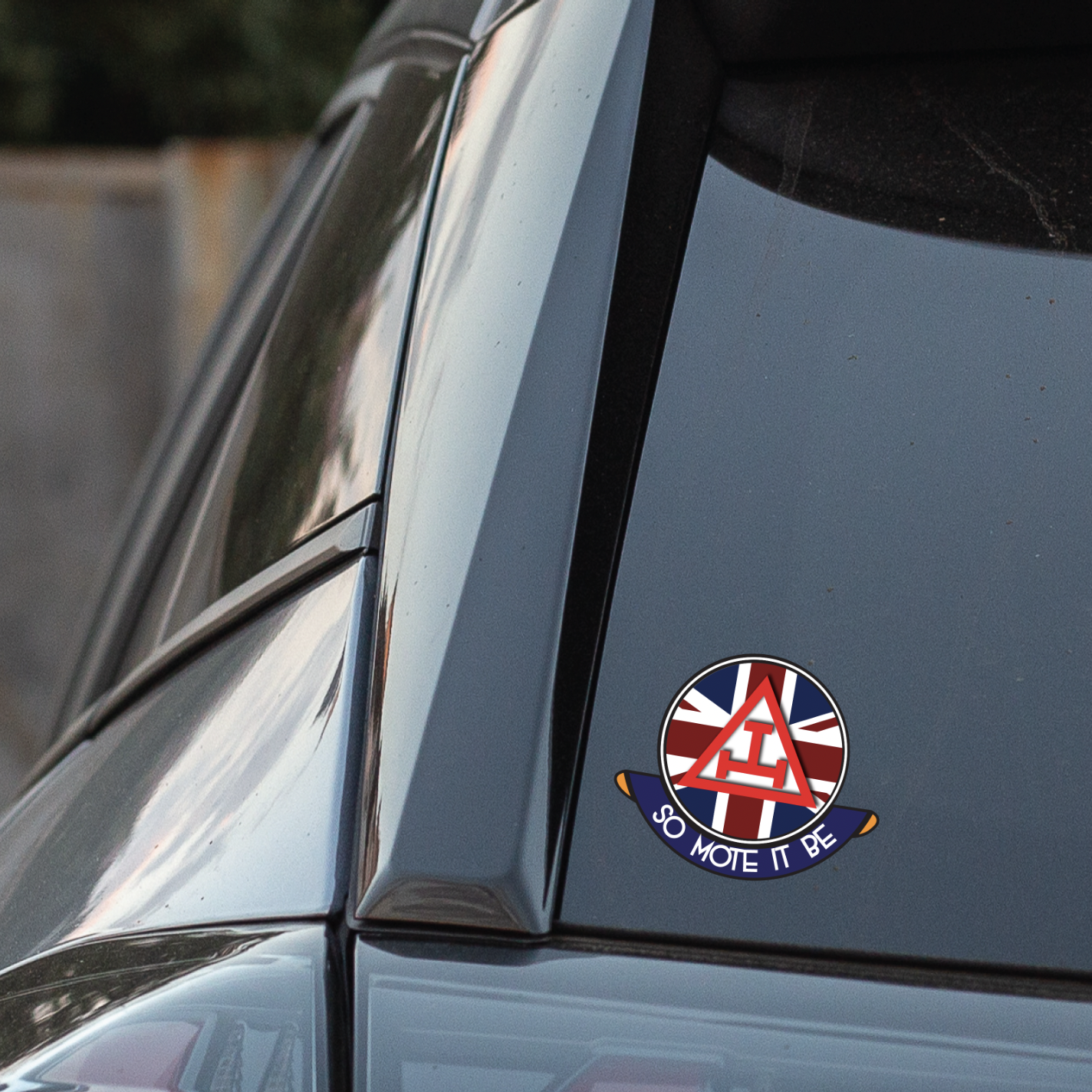 Masonic Car Decal – 10cm - Holy Royal Arch on Union Jack - Picture 3 of 4