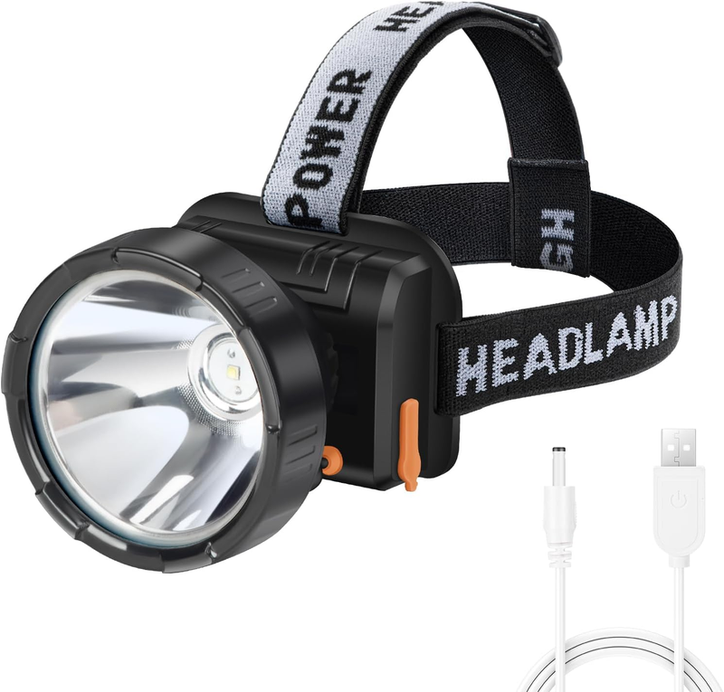 Linterna Frontal Recargable USB-C - 12 Modos De Luz, Sensor De Movimiento, Ideal Para Camping Y Deporte
