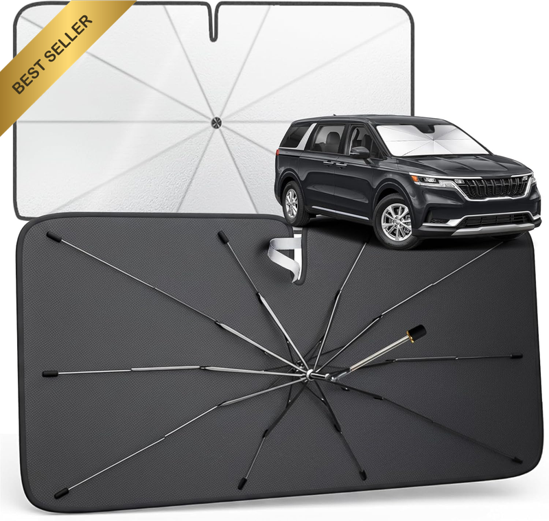 Car Windshield Sun Shade Umbrella – Foldable Car Sunshade Windshield Cover, Easy