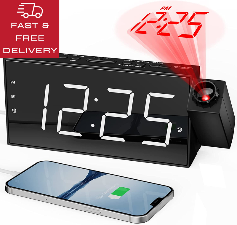 S Fobedroom,plug-in Led Display Clock With 350