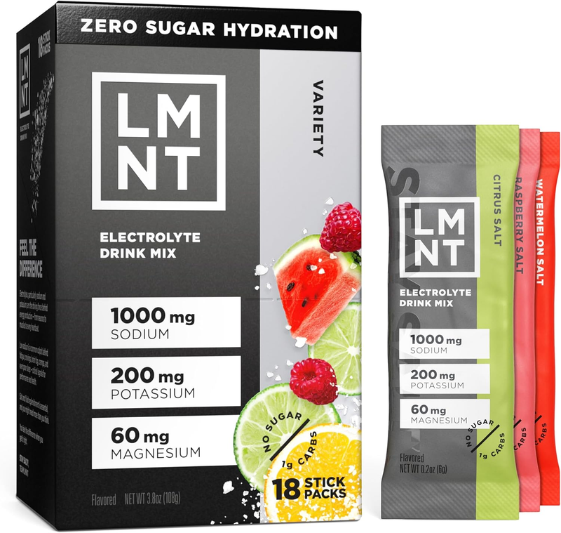 LMNT Zero Sugar Electrolytes - Variety Pack Bundle | Drink Mix...