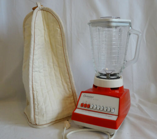 Vintage Osterizer Cycle Blend 10 Speed Red Blender Dust Cover