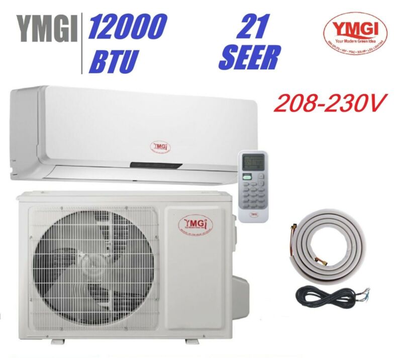Ymgi 12000 Btu Ductless Mini Single Zone Split Air Conditioner  21 Seer Ka776