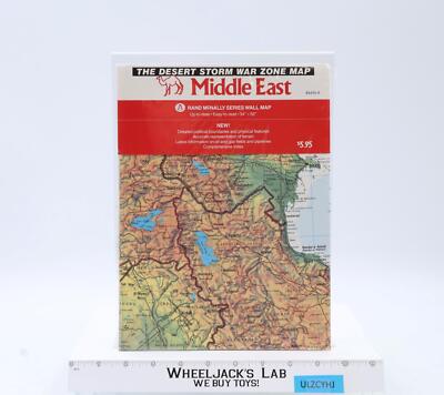 Desert Storm War Zone Map Rand McNally Wall Map 34 x 52 NEW SEALED
