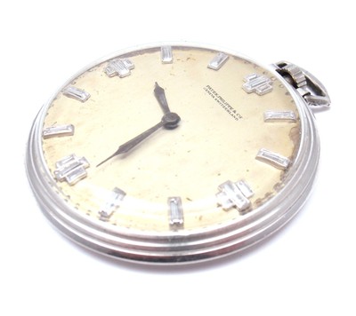 VINTAGE RARE PATEK PHILIPPE PLATINUM DIAMOND POCKET WATCH 1900's