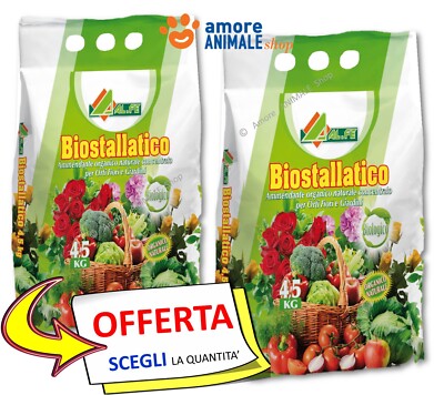 Alfe BIOSTALLATICO Pelletizado → 4,5 Kg - Abono Orgánico Natural