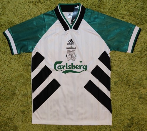 ウェア Liverpool 93/94 Away Uniform LIVERPOOL 1993 1994 1995 AWAY FOOTBALL SHIRT SOCCER JERSEY
