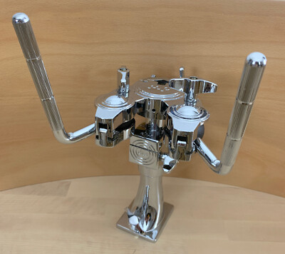 DW DRUM WORKSHOP DWCP9900BD Double Tom Mount Holder Track Sliding Post Arm Chrm