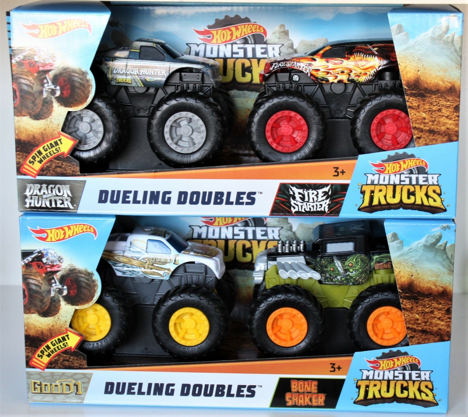 ラストVALIEM MONSTER MOUTH GLUTTON（BOWLNECK Hot Wheels Monster Trucks Dueling Doubles Good1 Bone Shaker