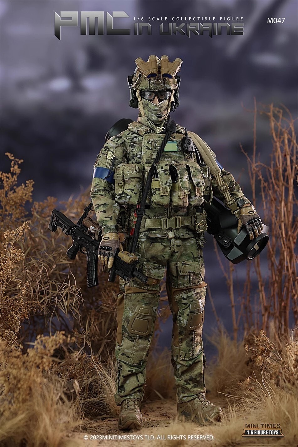 Mini Times Toys M047 1/6 Scale PMC Ukraine Soldier 12in