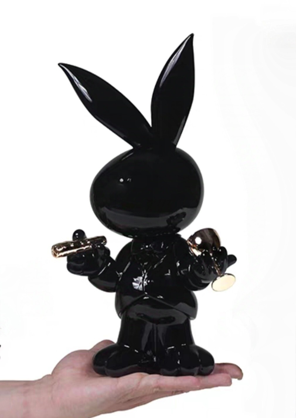 ZCWO x Hollywood BunnyS プレイ ボーイ 33cm ZCWO X Playboy Bunnys Exquisite Black Rabbit PVC Vinyl