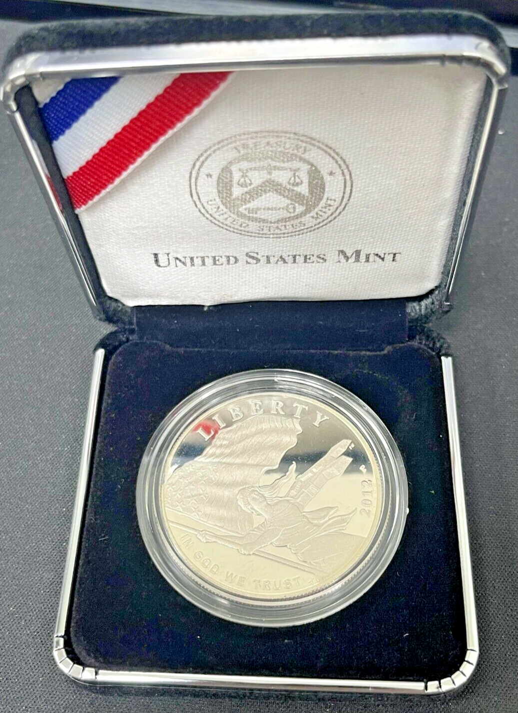2012 Star Spangled Banner Proof Silver  Commemorative Coin w/ Box & CoA