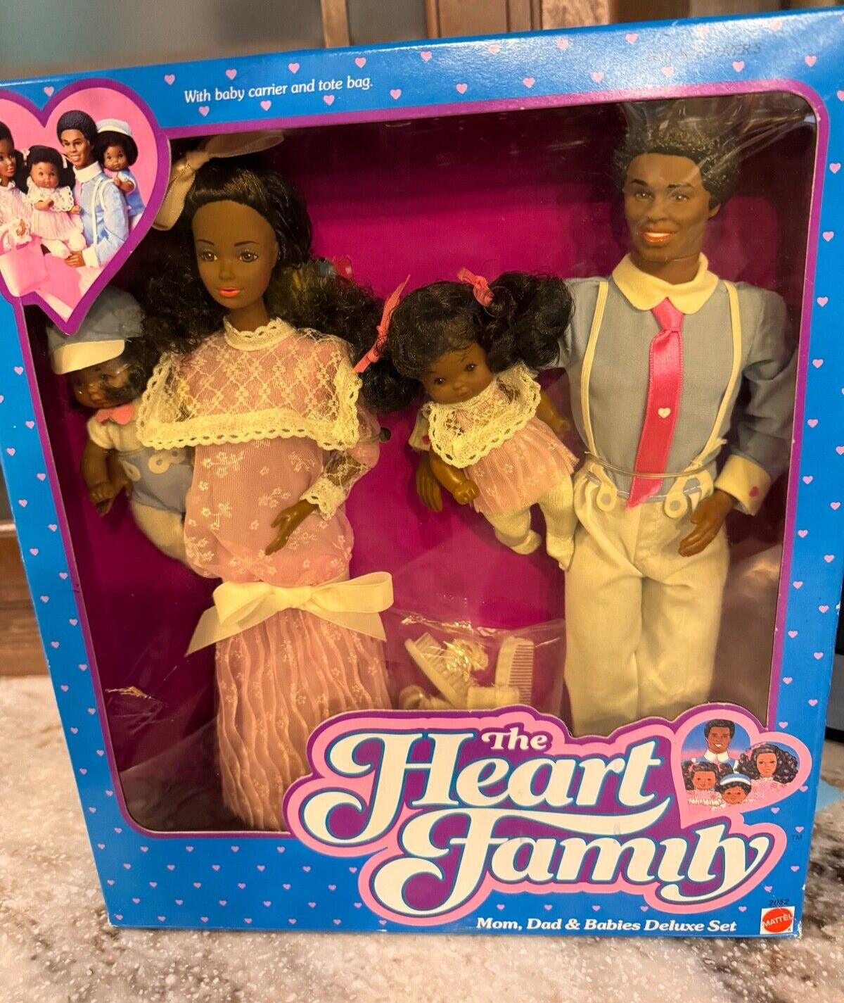 Vintage 1984 Mattel The Heart Family Mom, Dad, & Babies
