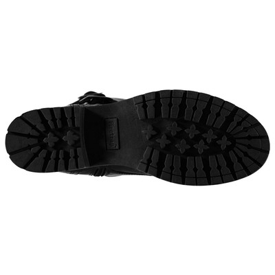 FIRETRAP FIRETRAP HATTI BIKER BOOTS LADIES RUGGED LACES FASTENED ZIP ANKLE HIGH STRAP