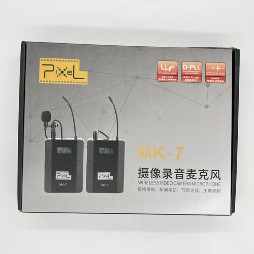 Pixel MK7 Wireless Lavalier Microphone & Transmitter 6 Channel System