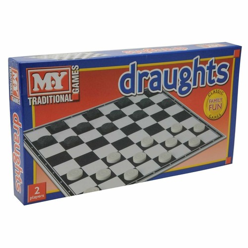 2 players Draughts/Checkers Board & Traditional Family Games