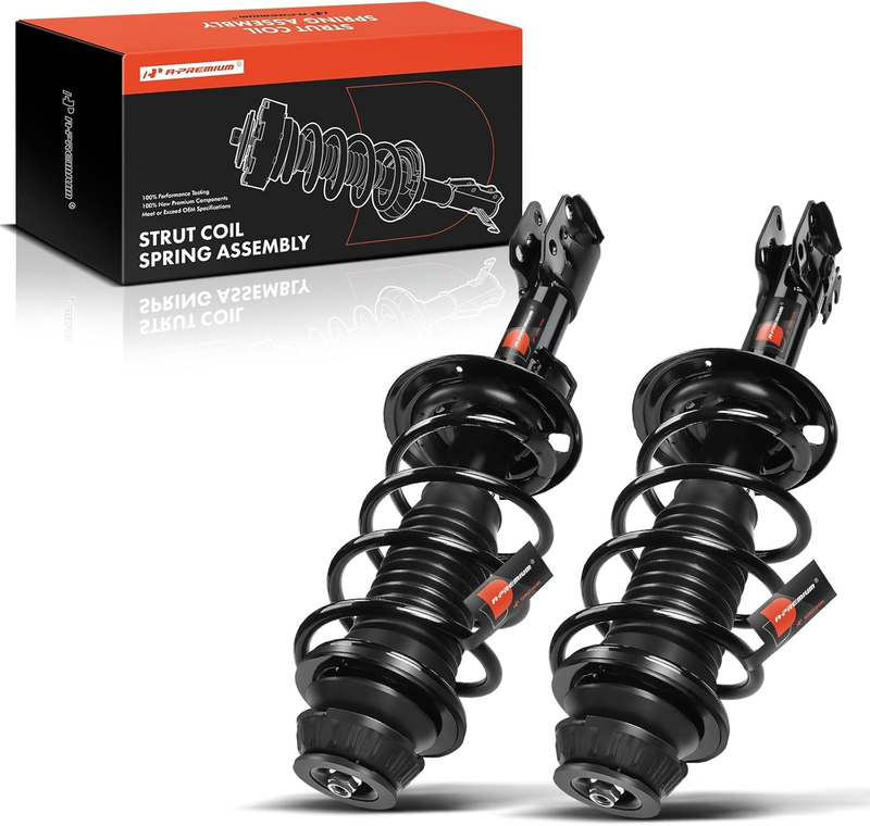 Driver Passenger Front Pair Complete Strut Coil Spring for Toyota Yaris 2006-11