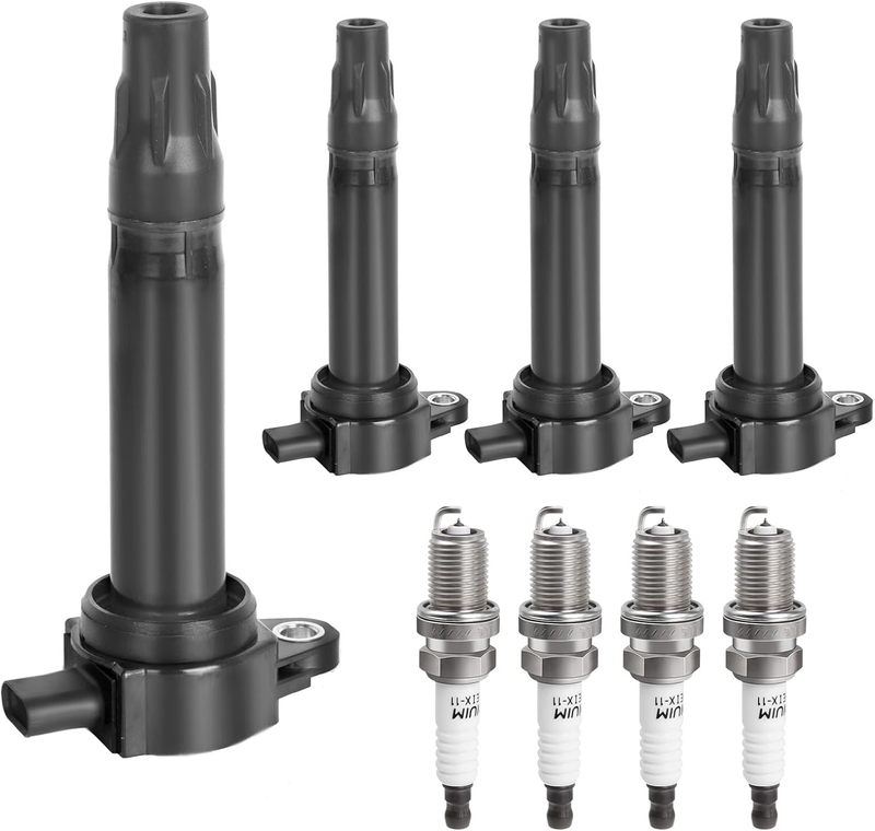 Ignition Coil Pack Spark Plugs for 2.4L 2.0L L4 Dodge Journey Jeep Patriot Dodge