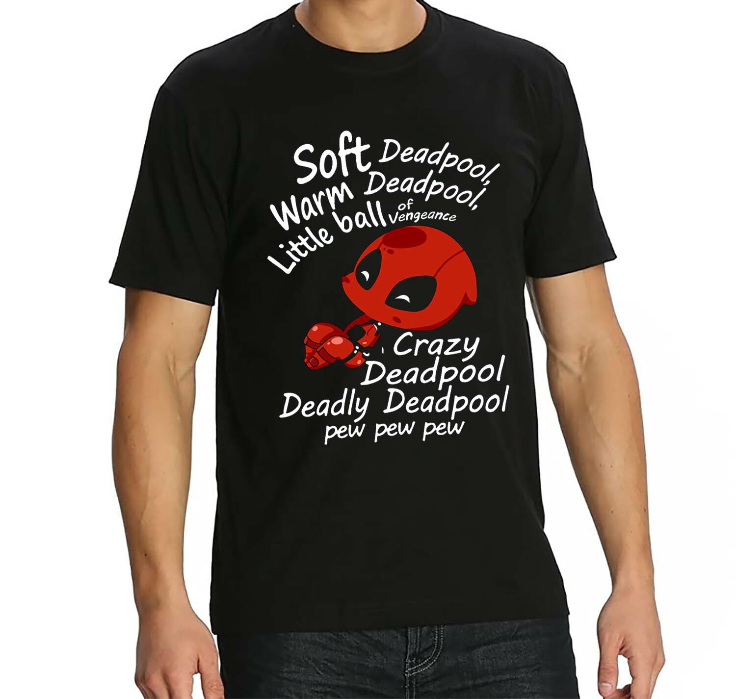 ★MARVELCOLLECTION★ Small Planet Deadpool Nesoberi T-Shirt $_57.JPG?set_id=8800005007