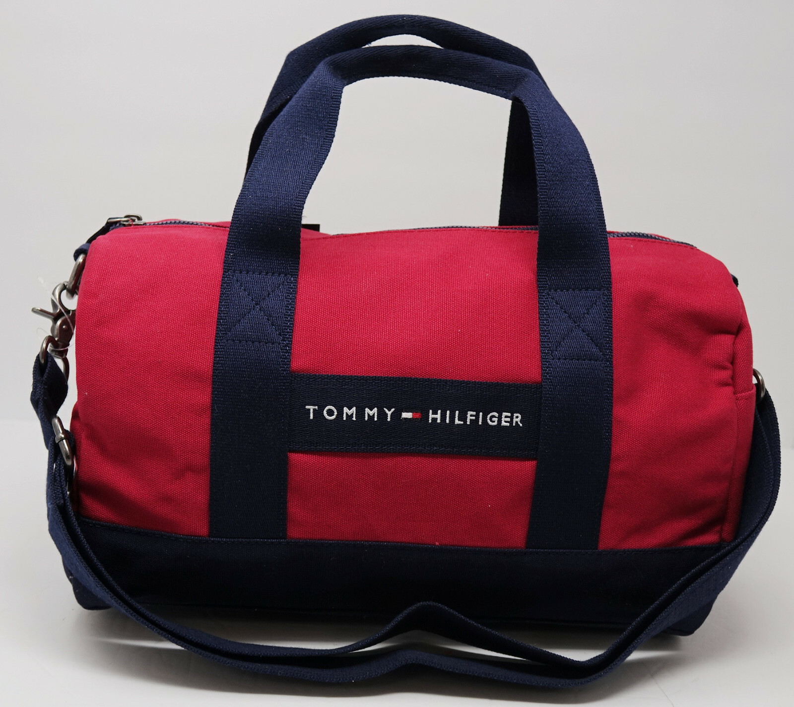 

НОВАЯ маленькая спортивная сумка Tommy Hilfiger, красная, темно-синяя, из парусины, спортивная сумка, кошелек, Pam