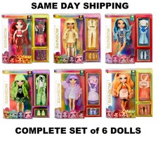 🌈Rainbow High Fashion Doll COMPLETE SET LOT of 6 Same Day Shipping | eBay